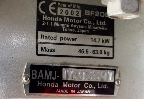 MOTOR HONDA BF 20D  za 29999 Kč